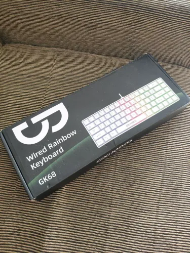 Teclado GOOJODOQ GK68 - Rosa Claro