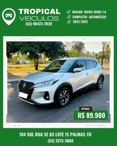 Nissan Kicks Sense 1.6 16V Flex AUT 2022