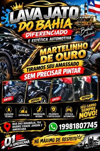 Lava jato do Bahia diferenciado e estética automotiva e estética automotiva