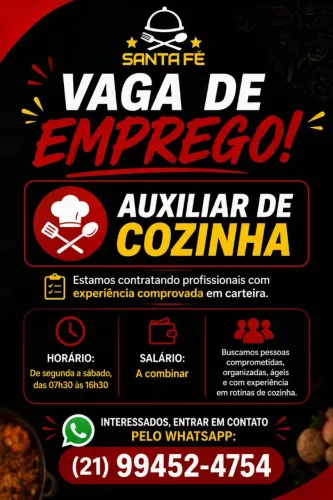 AUXILIAR DE COZINHA