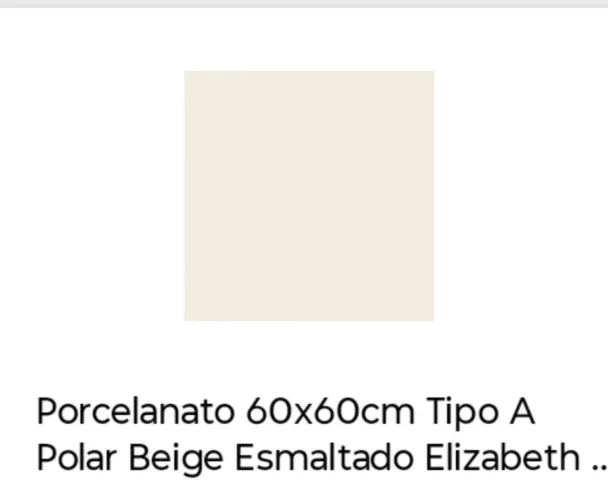 12 metros Porcelanato acetinado 60x60