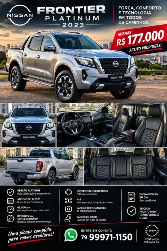 Nissan Frontier Plati. CD 2.3 Bi-TB Dies.aut. 2023