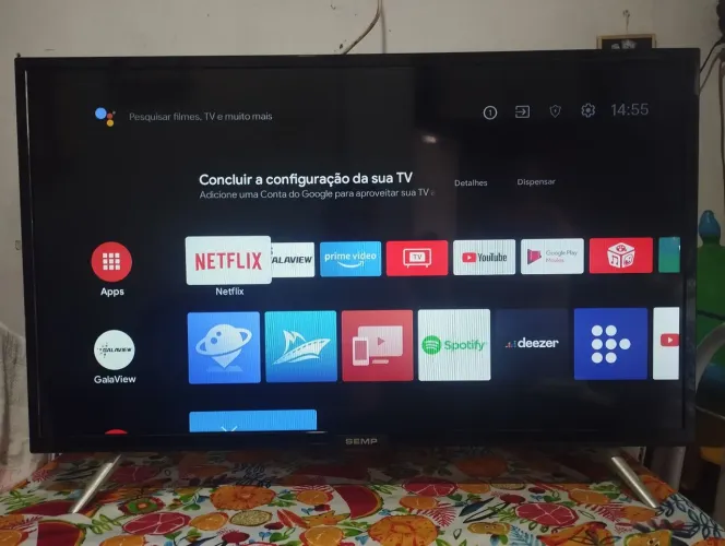 Tv TCL Android de 32 polegadas semi nova completa com bluetooth
