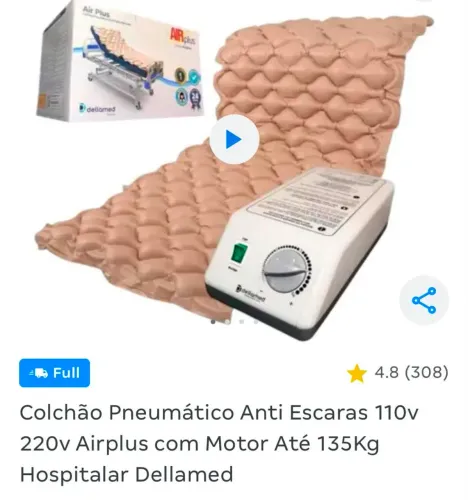 Colchão Pneumático Anti Escaras Dellamed