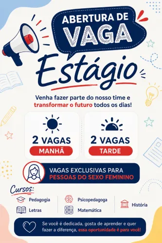 Vaga de estágio