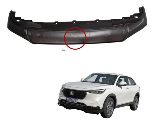 Spoiler Pára-choque Dianteiro Honda Hr-v 2023 2024 2025 Preto
