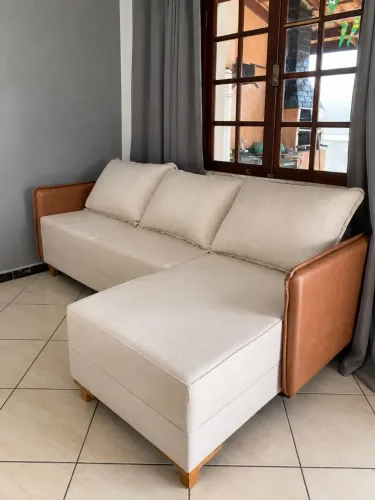 Sofá 3 Lugares Com Chaise Bahamas - Novo e embalado!!