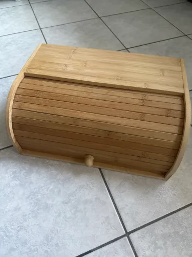 porta pão em bambu