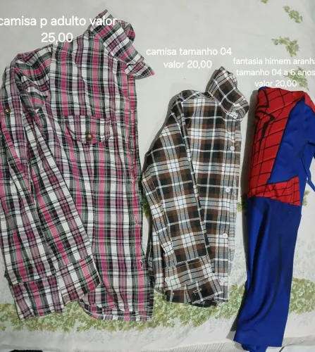 Camisas e fantasia