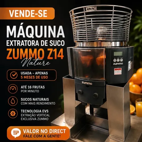 Máquina Extratora de Suco Zummo Z14 Nature Profissional 220V