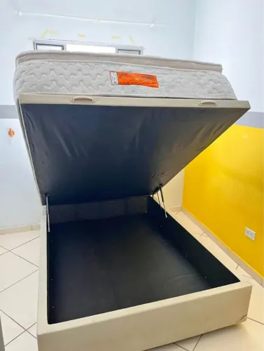 BASE BAU+COLCHÃO D33 CASAL FRETE GRÁTIS