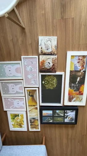 quadros tamanhos diversos para fotos: 11 unidades por R$130,00