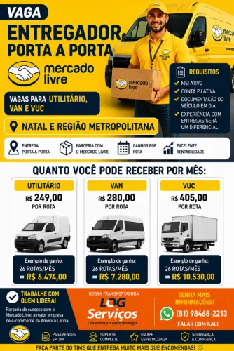 VENHA SER NOSSO MOTORISTA EM NATAL