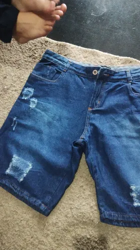 Bermuda jeans masculina