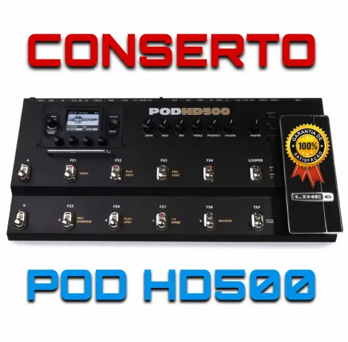 Conserto e Manutenção Line 6 Pod HD500 / HD500X