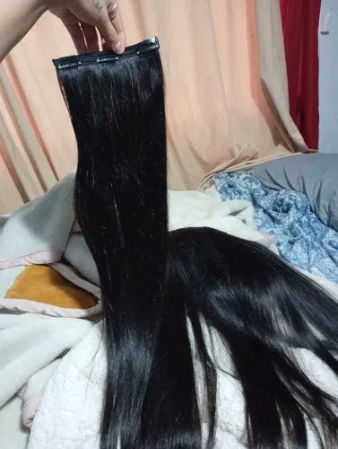 Cabelo indiano humano já com tic tac NA tela