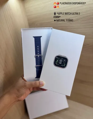 Apple Watch ultra 3 49mm Black Lacrado 1 ano garantia