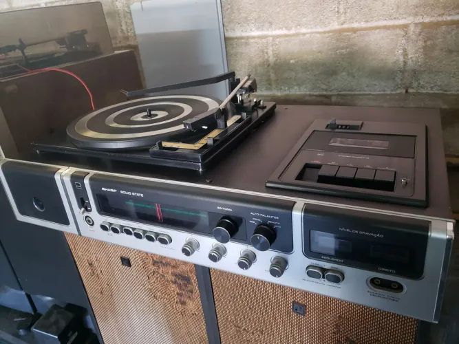 Aparelho de Som 3x1 Toca Discos Sharp