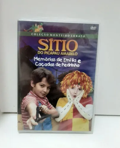 DVD Coleção Monteiro Lobato. Memórias de Emília e Caçadas de Pedrinho. Novo (no plástico)