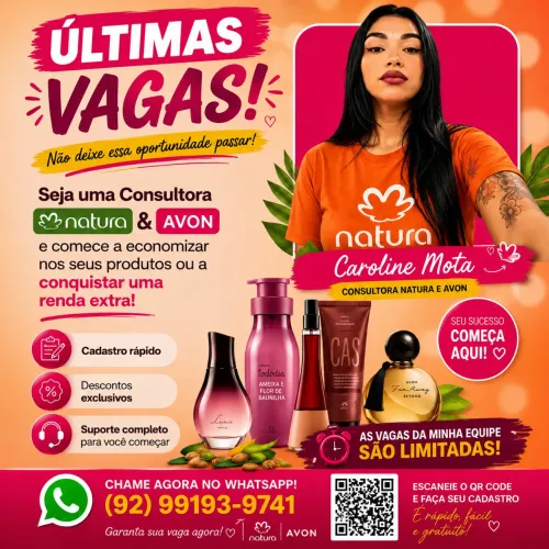 Cadastro natura Avon