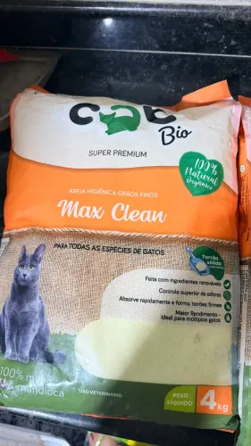 Areia higiênica para gatos
