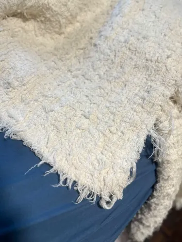 Tapete Sala Quarto 1,50 x 2,00 Boho Artesanal em Algodão Cru