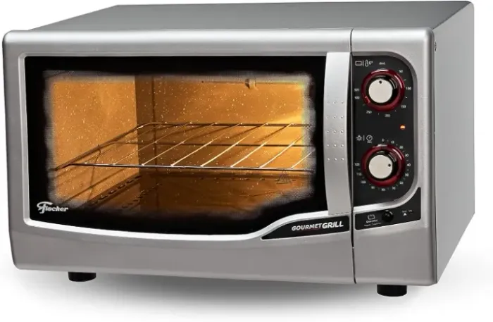 (Novo) Forno Elétrico Fischer 44 Litros Gourmet Grill Prata - 127v