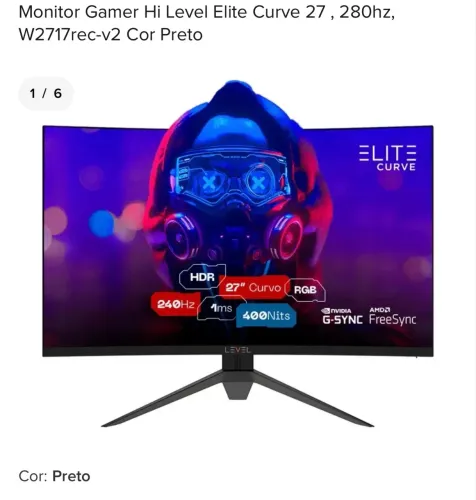 MONITOR CURVO 27 POLEGADAS FULL HD