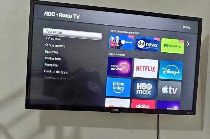 TV 32 AOC SMART EM ÓTIMO ESTADO DE CONSERVAÇÃO