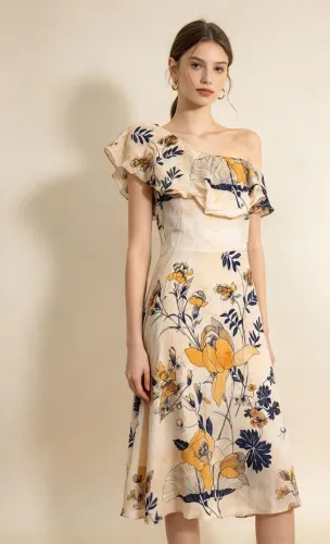 Vestido estampado Tam M