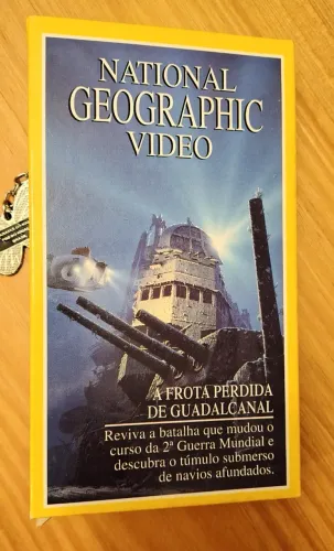 Fita VHS Original - National Geographic - A Frota Perdida de Guadalcanal- Sem uso