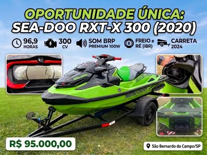 JETSKI RXT-X 300 | ANO 2020 | 96,9 HORAS | EXCELENTE EXTADO