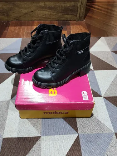 Bota moleca feminina preta 37