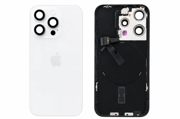 Tampa Traseira Original iPhone 16 Pro Branca Com Flex E MagSafe