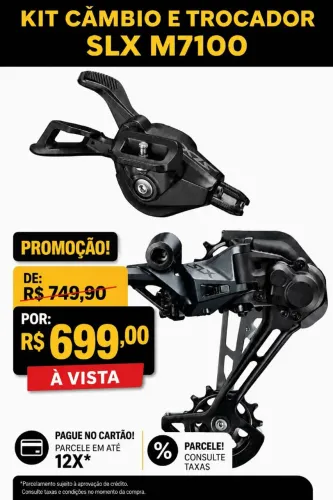 Kit com câmbio + trocador SLX m7100