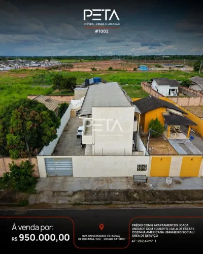 Apartamento com 1 quarto, Cidade Satélite - Boa Vista