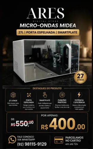 Microondas midea 27 litros