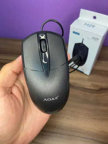 Mouse com Fio USB 1600dpi Aoas M29