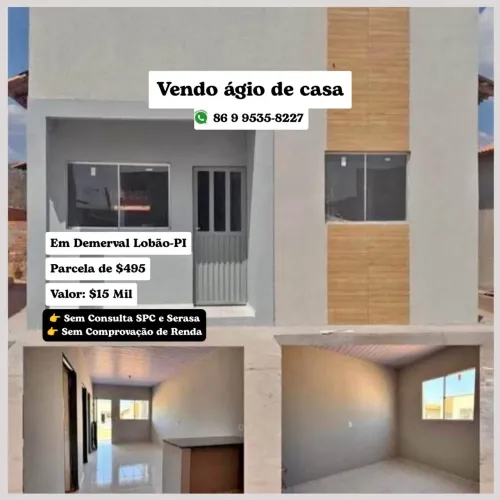 VENDO ÁGIO DE CASA POR 15 MIL