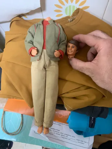 boneco masculino antigo estrela