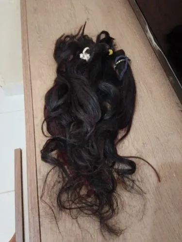 Mega cabelo humano tamanho 50 centímetros vende- se 