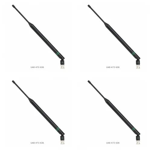 Kit 4 antenas SHURE Para Microfone Sem Fio 470-636MHz