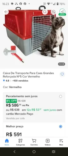 Vendo uma casa Pet de viajem  nova  sem uso