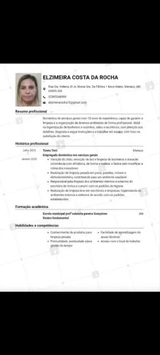 Serviço de diarista a disposição 