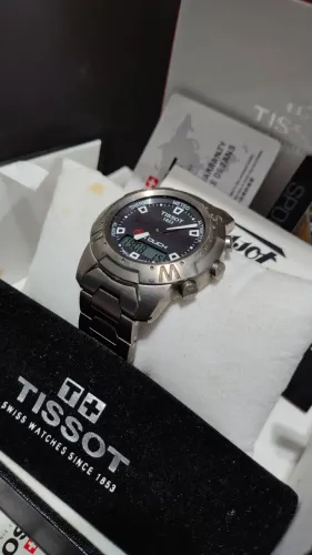 Relógio Tissot T-Touch Expert Gray Caixa 43mm Analógico Digital Estojo e Manual Originais