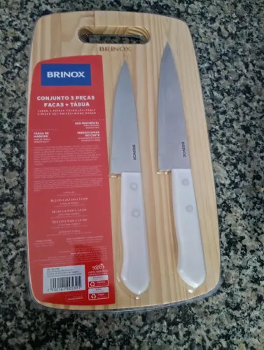 Kit churrasco Inox 3 peças