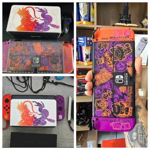 Raro Nintendo Switch OLED Desbloqueado edição especial pokémon 