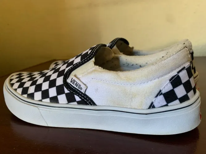 Tênis slip on xadrez 34