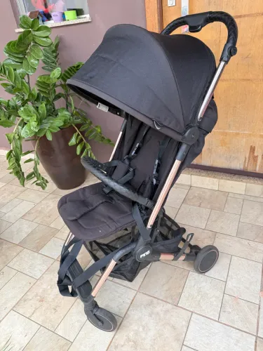 Carrinho PING Rose Gold Compacto - Leve e Dobrável (Viagem) 