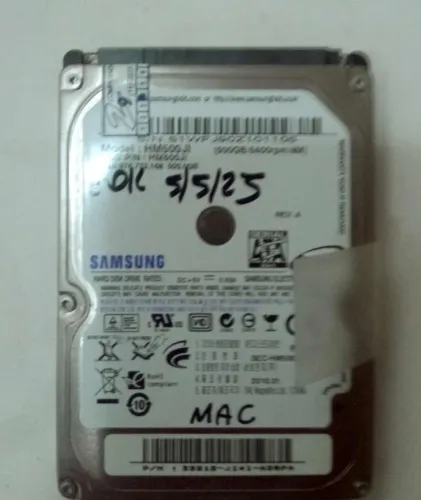 HD 500GB para notebook Samsung HM500JI - usado.